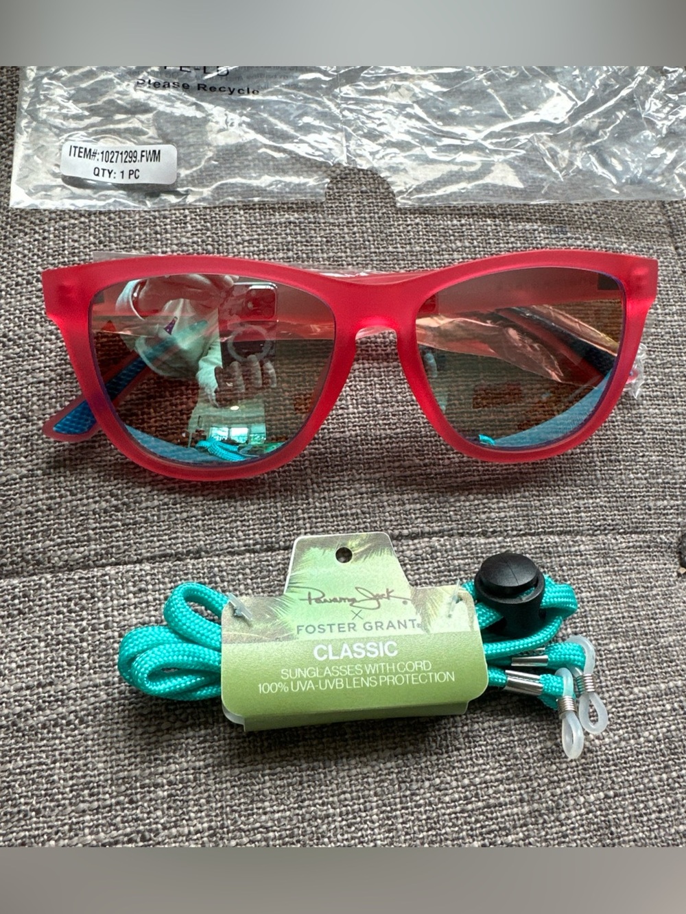 Panama Jack Foster Grant Polarized Sunglasses Pink Way Unisex Classic Cord